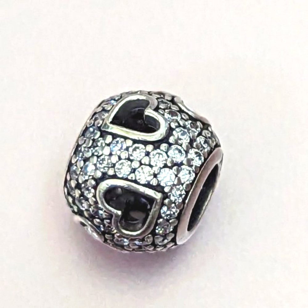 Pandora Tumbling Hearts Charm View 4